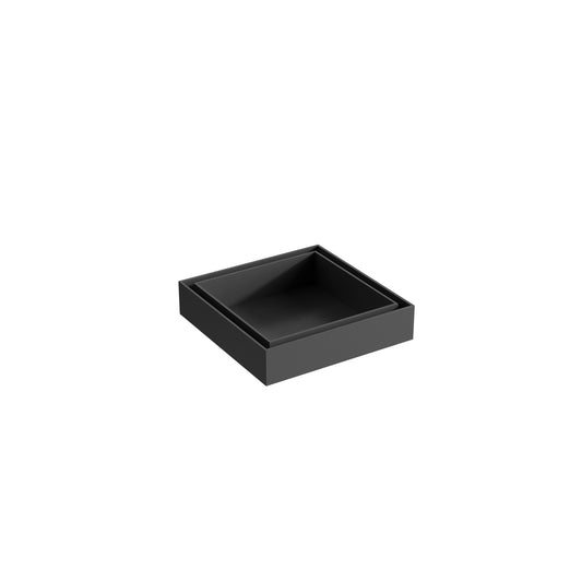 Tropea 100mm Tile Insert Bathroom Shower Floor Drain - Matte Black