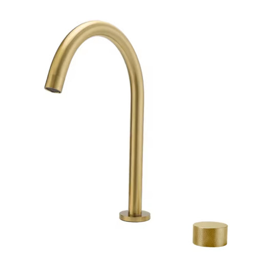 Tropea KC1180A Gooseneck Spout & Round Mixer Set