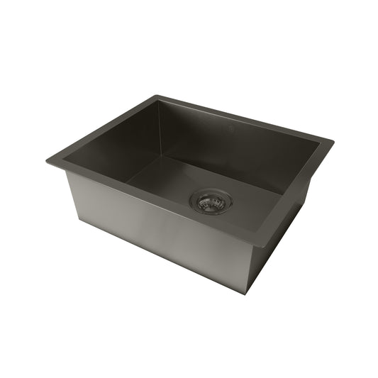 Tropea Deep Single Sink - Brushed Gunmetal