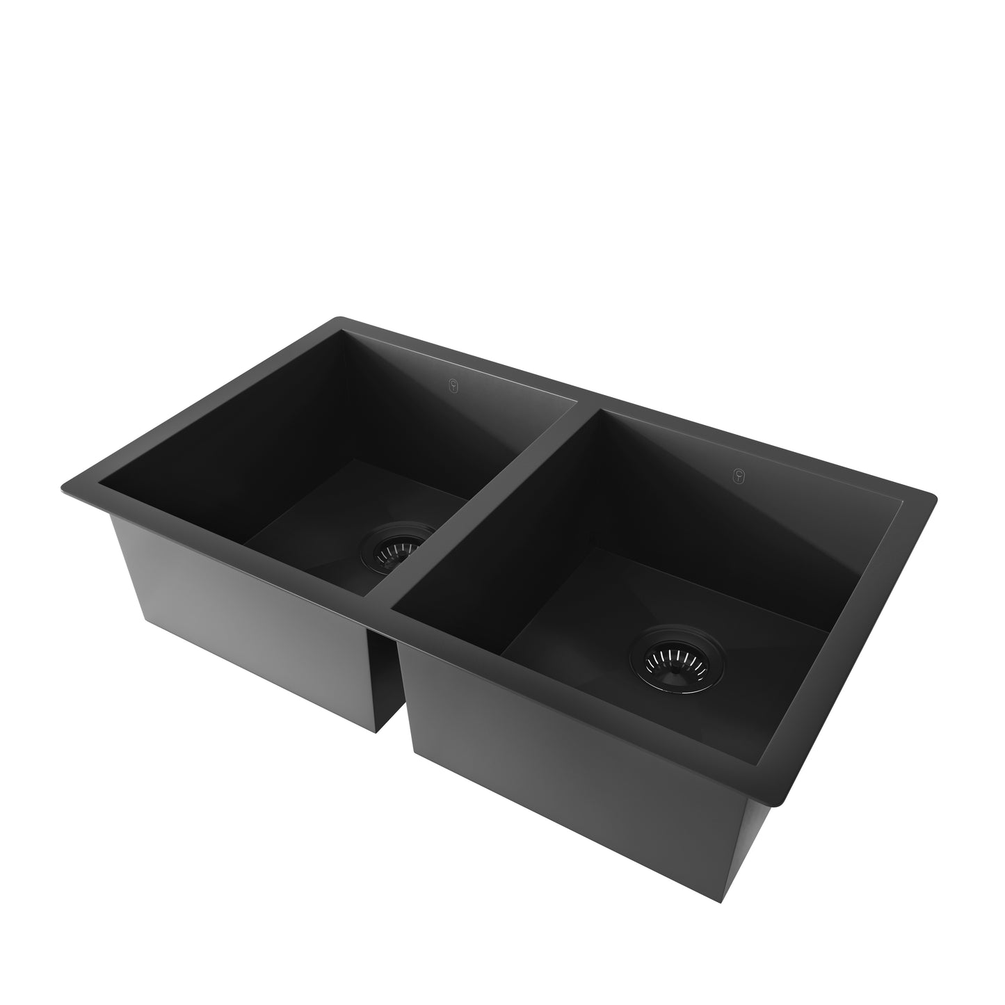 Tropea Double Kitchen Sink - Matte Black