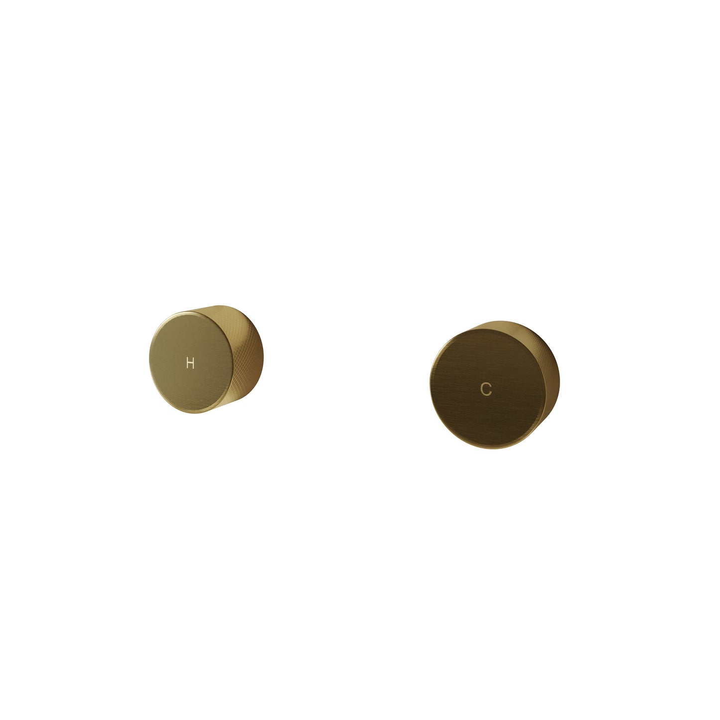 Tropea H & C Taps - Brushed Brass