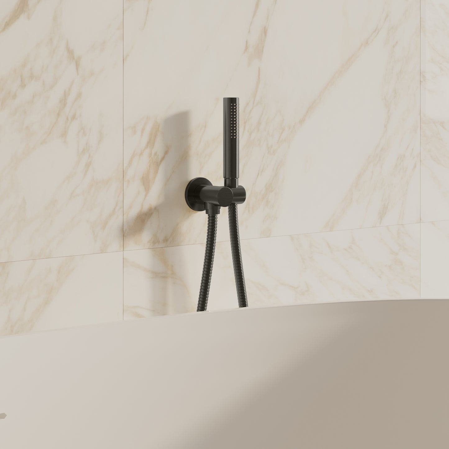 Tropea Wall Mounted Shower Set - Brushed Gunmetal