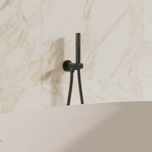 Tropea Wall Mounted Shower Set - Brushed Gunmetal