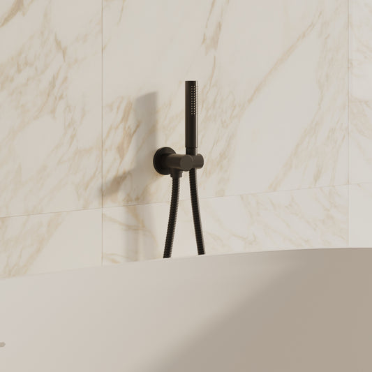 Tropea Wall Mounted Shower Set - Matte Black