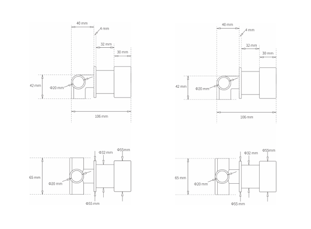 Tropea Wall Mounted Shower Set - Brushed Gunmetal