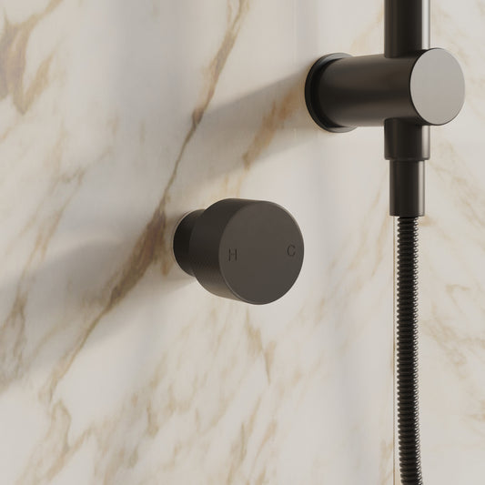 Tropea Wall Shower Mixer - Matte Black