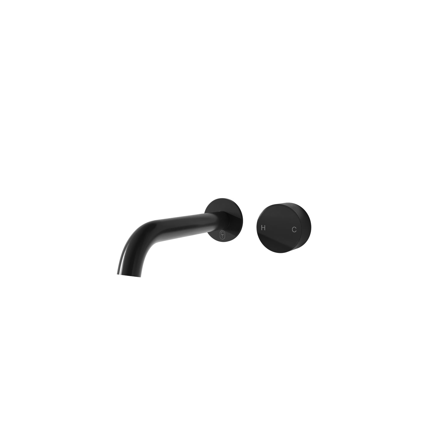 Tropea Wall Spout & Mixer Set - Matte Black