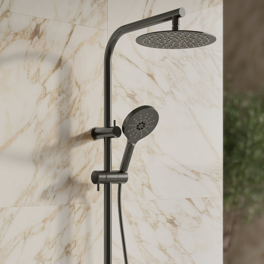 Tropea 2-in-1 Shower Set - Brushed Gunmetal