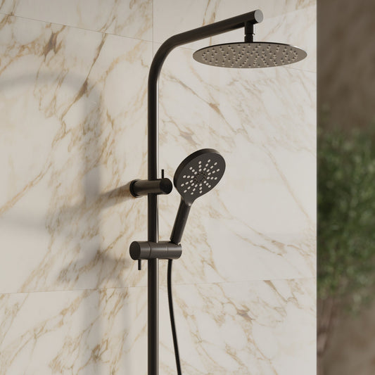 Tropea 2-in-1 Shower Set - Matte Black