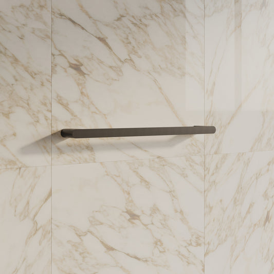 Tropea Single Towel Rail - Matte Black