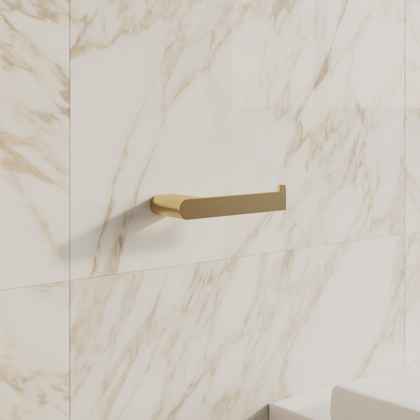 Tropea Toilet Roll Holder - Brushed Brass