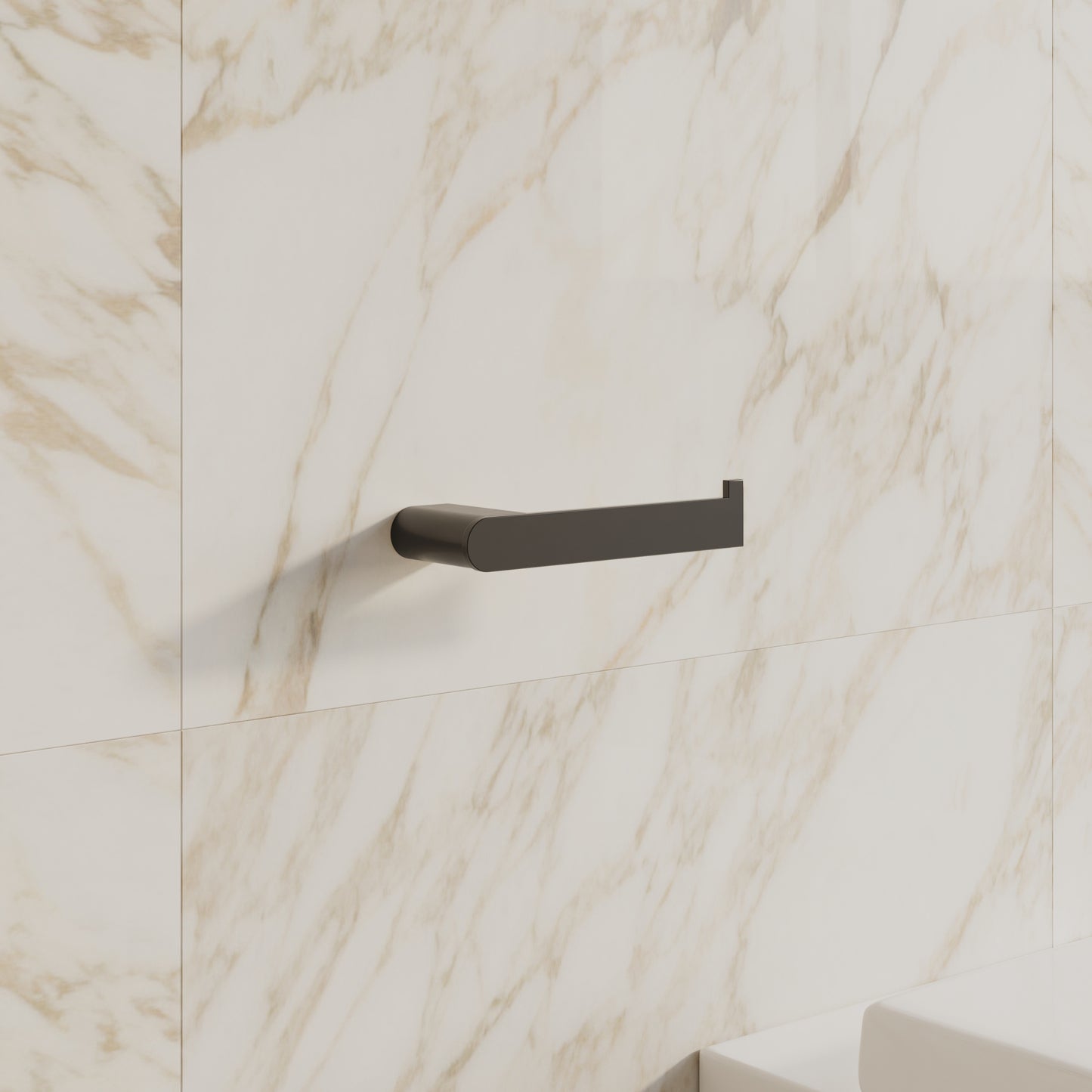 Tropea Toilet Roll Holder - Matte Black