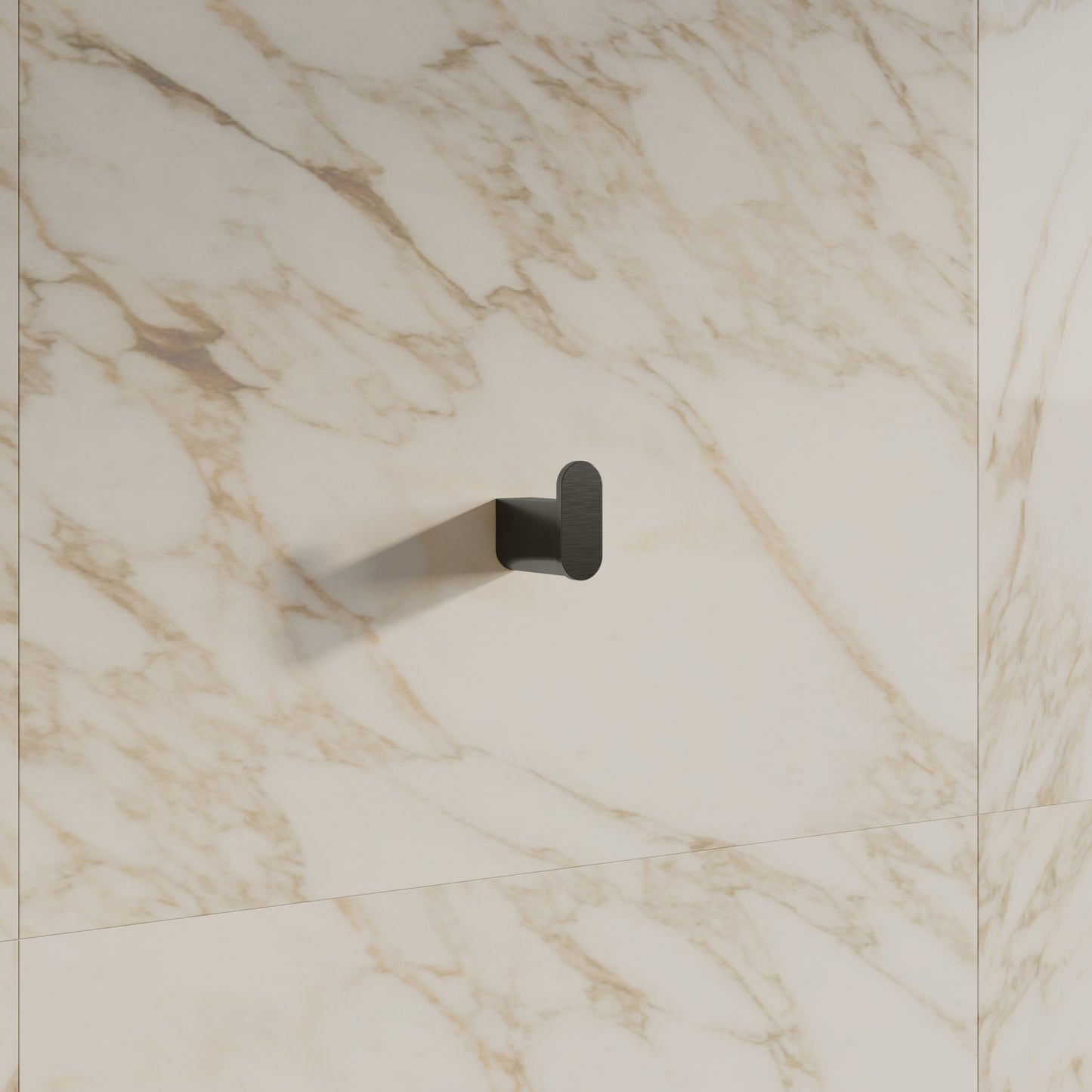 Tropea Robe Holder - Brushed Gunmetal