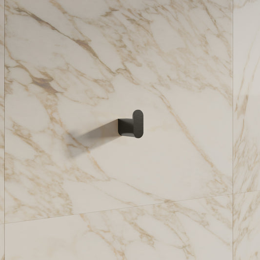 Tropea Robe Holder - Brushed Gunmetal